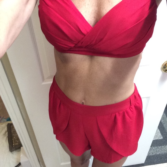 Short Set with Bandeau Top Size M - Picture 2 of 4